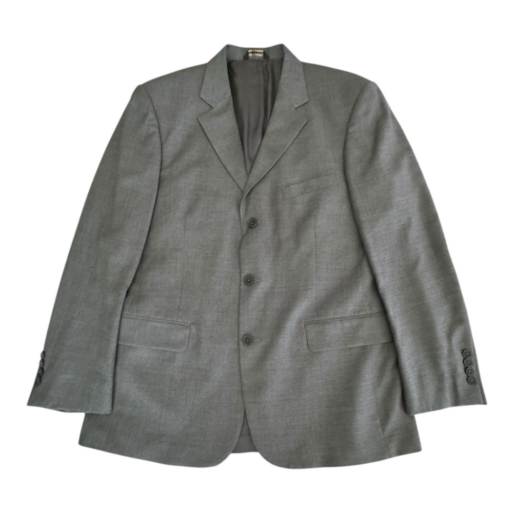 STRUCTURE Men's 100% Wool Blazer Gray Lightweight Size 42R Lined